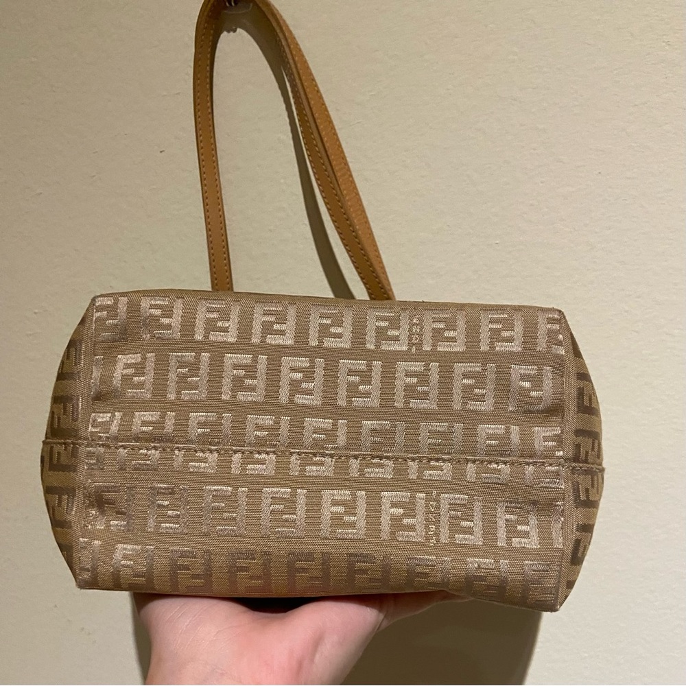 Vintage Fendi Gold Zucchino Mini Tote Shoulder Bag - Picture 5 of 12